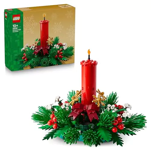 LEGO Weihnachtsgesteck 40743 – DIY Tischdeko & Kerzenständer Bastelset Weihnachten