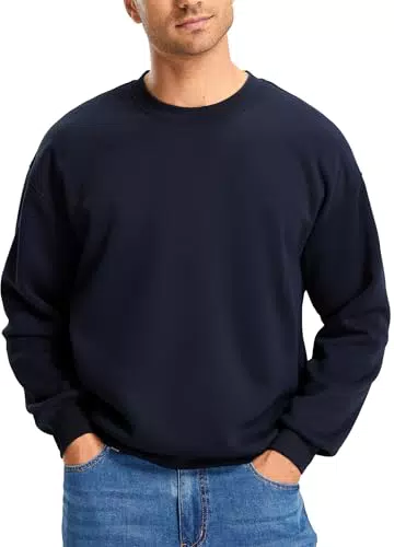 Libin Herren Pullover Sweatshirt mit Rundhalsausschnitt – Winter Warmer Sweater