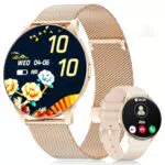LIGE Smartwatch Damen mit Telefonfunktion, AMOLED Display, Fitnessuhr, 120 Sportmodi