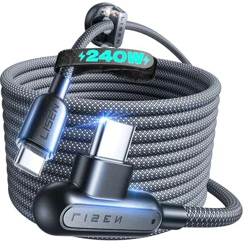 LISEN USB C auf USB C Ladekabel 240W, Schnellladekabel für iPhone, Samsung, MacBook