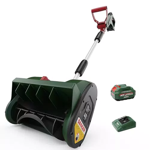 Mellif Akku Schneefräse 18V Brushless kompatibel mit Makita, 30cm Arbeitsbreite