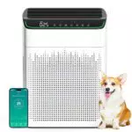 MERONTE Luftreiniger für Allergiker mit CADR 340m³/h, WLAN & Alexa kompatibel