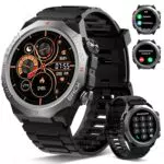 Militär Smartwatch Herren Damen, Smart Watch mitTelefonfunktion 1