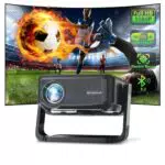 ONOAYO Mini Beamer 4K, 1080P HD, WiFi6, Bluetooth 5.2, Heimkino Projektor