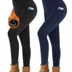 Missluck Thermo Leggings Damen High Waist Gefüttert für Sport im Winter