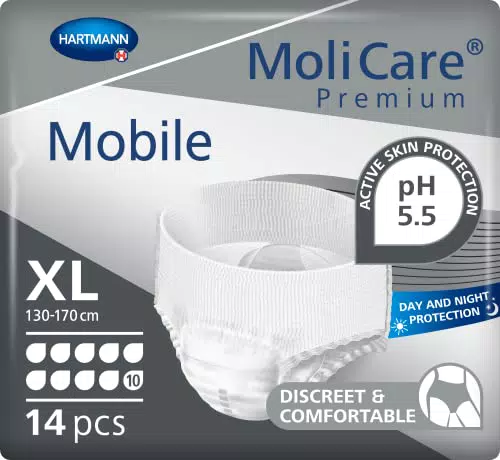 MoliCare Premium Mobile 10 Tropfen - Inkontinenzhosen für schwerste Inkontinenz