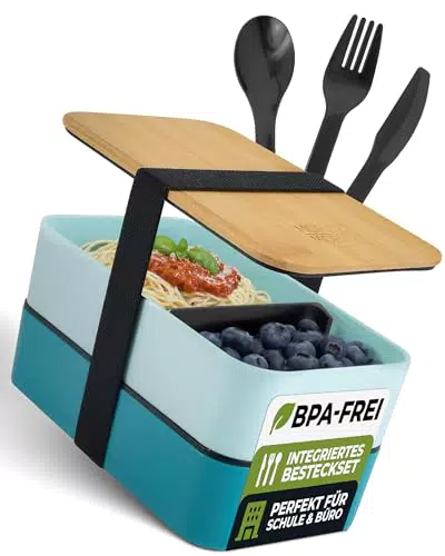 Moritz & Moritz Bento Box – Lunchbox mit Fächern für Kinder und Erwachsene