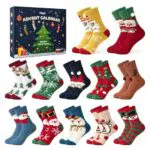 Moyel Adventskalender Kuschelsocken für Kinder – Weihnachtsgeschenk 2025