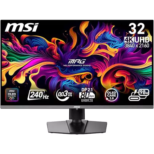 MSI MPG 322URX QD-OLED 4K Ultra HD Monitor 3840x2160 Pixel
