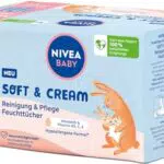 NIVEA Baby Soft & Cream Feuchttücher – Sanfte Reinigung für empfindliche Babyhaut