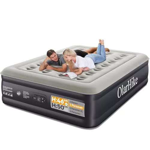OlarHike Selbstaufblasbare Luftmatratze für Camping und Gäste, Luftbett 2 Personen