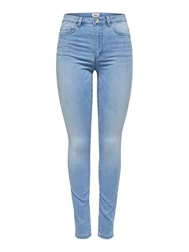 ONLY ONLROYAL Damen Skinny Jeans mit hoher Taille, Skinny Fit