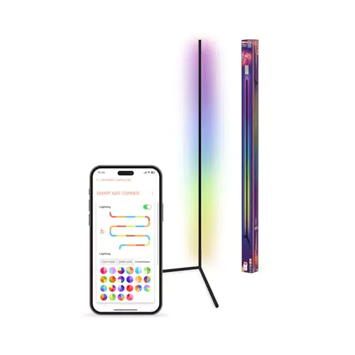 OSRAM Matter Smart LED Stehleuchte mit Fernbedienung, RGBW, dimmbar, WLAN