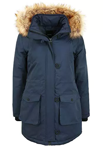 OXMO Acta Damen Wintermantel Parka mit Kapuze – wasserdicht & warm