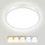 Peasur LED Deckenleuchte Ultra Dünn IP54 Modern für Bad, Schlafzimmer, Keller