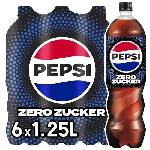 Pepsi Zero Zucker, Das zuckerfreie Erfrischungsgetränk von Pepsi ohne Kalorien