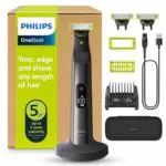 Philips OneBlade Pro 360 Face & Body Elektrischer Bartschneider & Rasierer inkl. 2 x 360-Klingen