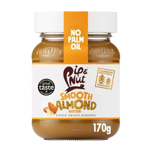 Pip & Nut Mandelnussbutter – Natürliche Nussbutter, ohne Palmöl und Zuckerzusatz