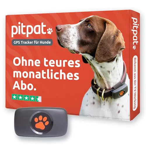PitPat GPS Tracker für Hunde – Satellitenortung ohne Abo, wasserdicht, universell