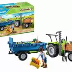 PLAYMOBIL Country Traktor mit Anhänger und Wassertank für kreatives Spielen
