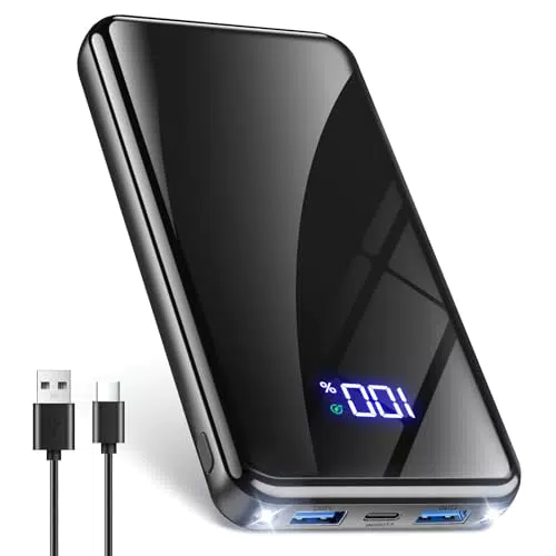 Powerbank 20000mAh mit Schnellladefunktion 22,5W USB-C PD3.0 & QC4.0, LED Display
