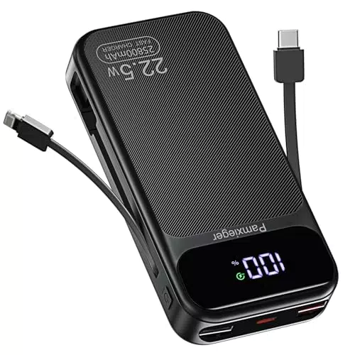 Powerbank 25800 mAh mit 22,5W Schnellladung, USB-C PD3.0 & QC4.0, LCD Display