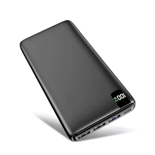 Riapow Power Bank 26800mAh mit USB-C Schnellladefunktion & LED-Anzeige