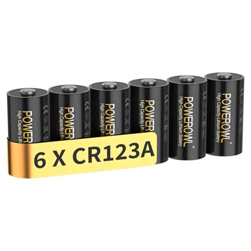POWEROWL CR123A Lithium Batterie 3V – Hochleistungsbatterie für Geräte