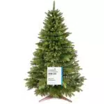 Pure Living Künstlicher Weihnachtsbaum 90cm - Naturgetreu mit Holzständer und Tasche