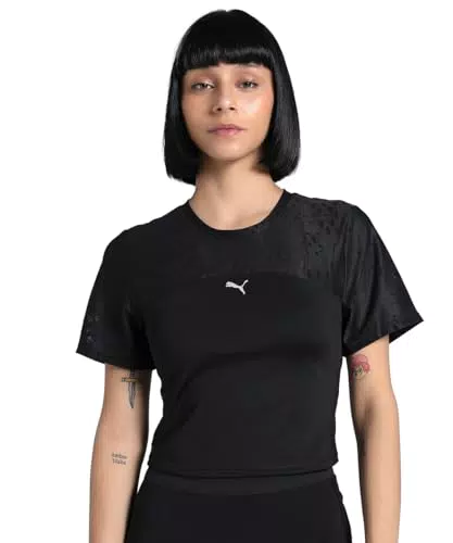PUMA Lace Top Unisex - Kurzarm T-Shirt für Freizeit und Sport