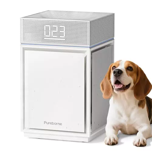Pureborne PB6866 Luftreiniger mit HEPA-Filter für Allergiker und Schlafzimmer
