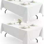 Pureegg Tischdecke abwaschbar aus Polyester für rechteckige Tische Outdoor