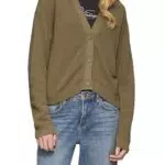 QS Strickjacke für Damen mit Strukturmuster und Knopfleiste