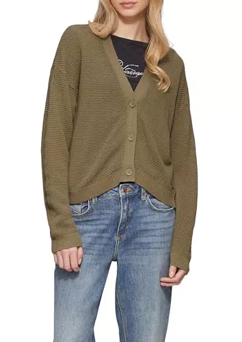 QS Strickjacke für Damen mit Strukturmuster und Knopfleiste