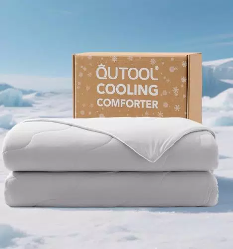 Qutool Sommerkühldecke doppelseitig – Atmungsaktive kühlende Decke für heiße Nächte