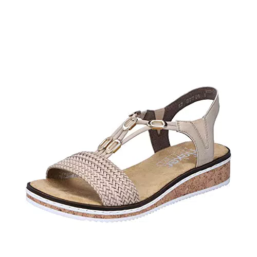 Rieker Damen Sandalen V3662 – Bequeme Sommerschuhe für Damen