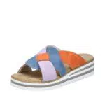 Rieker Damen Pantolette V0260 – Bequeme Sommerschuhe für Damen