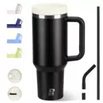 Riley Joy Thermobecher mit Strohhalm und Griff, Vakuum-Isoliert, BPA-frei