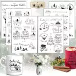 Rub On Sticker Weihnachten – Transferaufkleber für Möbel, Glas, Holz & DIY Deko