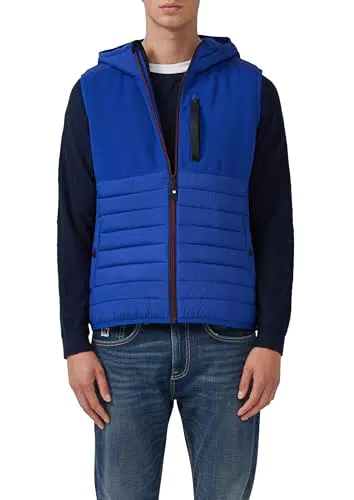 s.Oliver Damen Weste mit Kapuze aus leichtem Materialmix