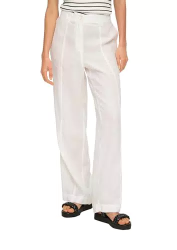 s.Oliver Leinenhose Damen Wide Leg – Luftig-leichte Sommerhose für Alltag