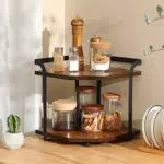 Safona Eckregal Küchen Organizer – Platzsparendes Regal für Küche und Haushalt