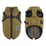 Savlot Hundemantel Winterweste für Hunde, gepolstert mit Brustgurt