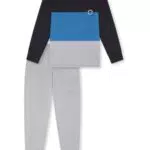 Schiesser Jungen Schlafanzug aus 100% Bio-Baumwolle, langärmelig, nachhaltig