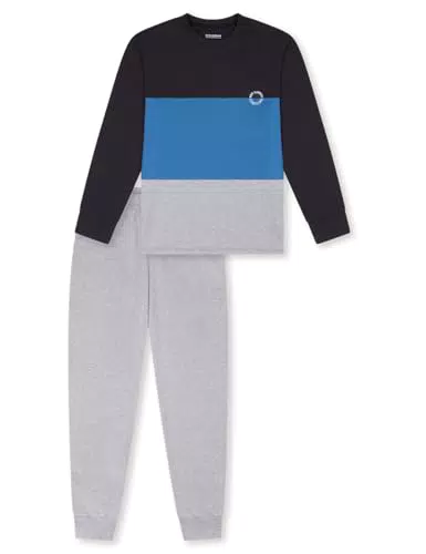 Schiesser Jungen Schlafanzug aus 100% Bio-Baumwolle, langärmelig, nachhaltig