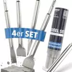SDS Plus Meißel Set für Bohrhammer – Fliesenmeißel, Flachmeißel, Spitzmeißel