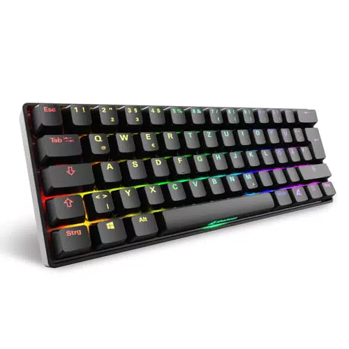 Sharkoon Skiller SGK50 S4 Gen2 Mechanische Tastatur mit Gateron Yellow Switches