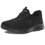 Skechers Damen Summits Sneaker, Black Mesh/Trim