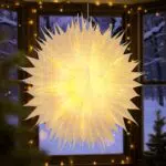 Sky Angle 3D Weihnachtsstern Papierstern mit Beleuchtung und Timer für Fenster
