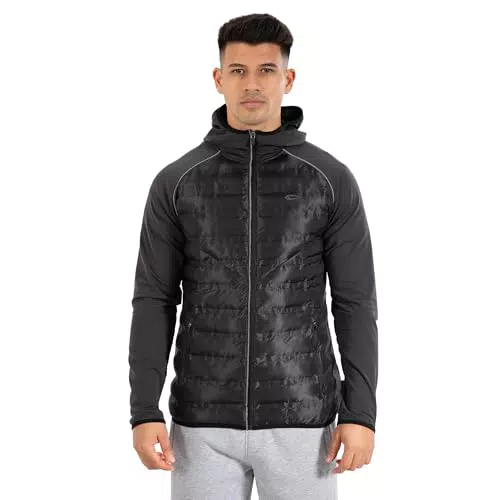 SMILODOX Matteo Herren Outdoor Jacke Slim Fit mit Kapuze und Reißverschluss